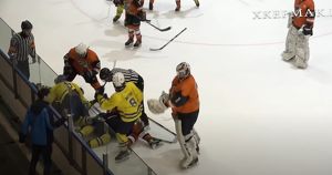 Видео: в Ангарске хоккейный матч закончился массовой дракой