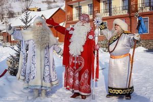 Дед Мороз собирает компанию на Байкале - Верблюд в огне