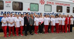«Поезд здоровья. Вместе против диабета» прибыл в Иркутск - Верблюд в огне