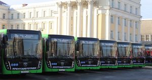 109 новых автобусов прибыли в Иркутскую область