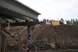 Ремонт путепровода на трассе «Сибирь» в АГО планируют завершить в ноябре