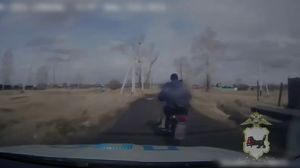 Тулунчанин «катапультировался» с мотоцикла, удирая от полицейских